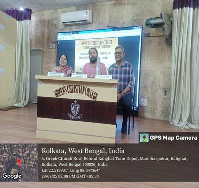 Kanad Sinha, Secretary and TIC of WCC in the Seminar Bharatiya Jyancharchar Dhara Kake Bole Itihasher Aloye on 29th Aug 2025